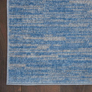 Nourison Essentials Nre01 Blue/Grey Rug