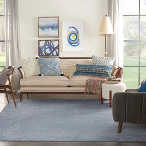 Nourison Essentials Nre01 Blue/Grey Rug