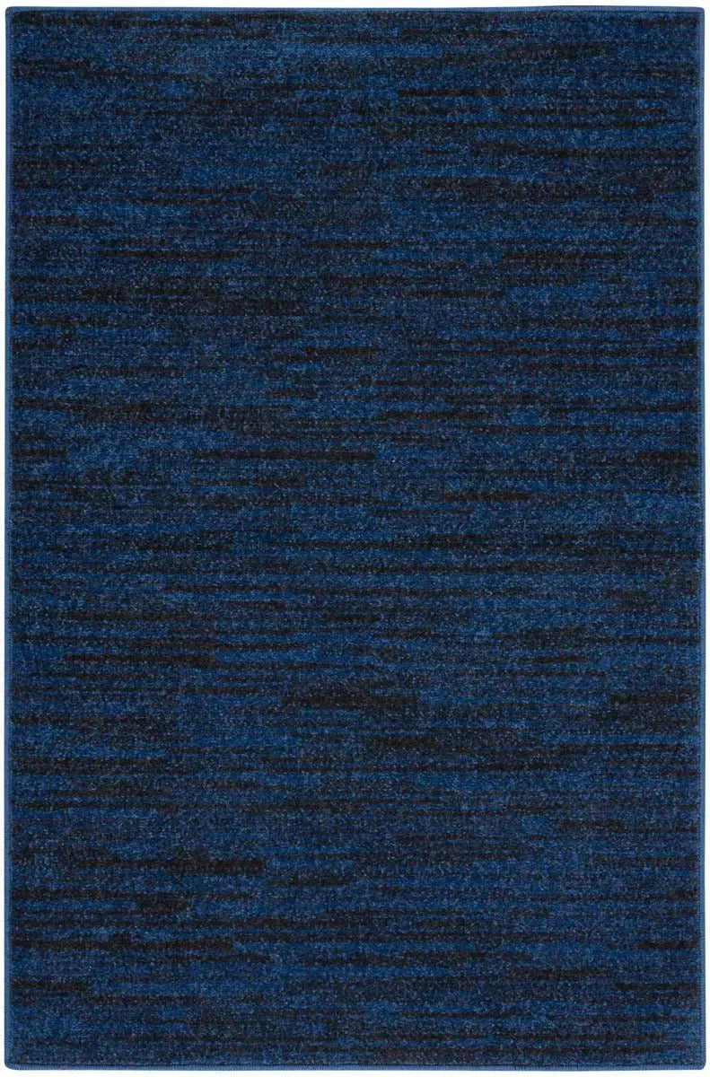 Nourison Essentials Nre01 Midnight Blue Rug