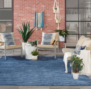 Nourison Essentials Nre01 Navy Blue Rug