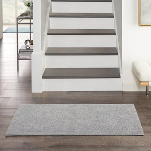 Nourison Essentials Nre01 Silver Grey Rug