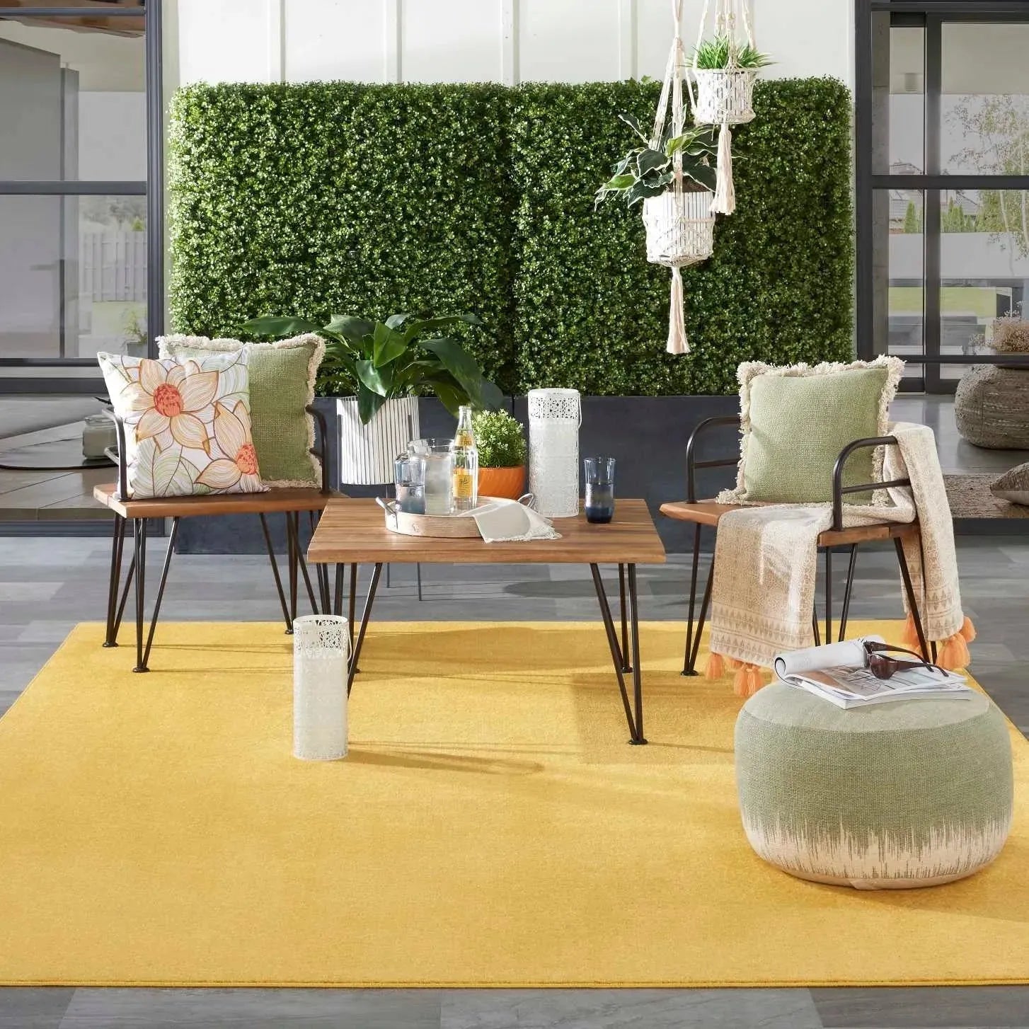Nourison Essentials Nre01 Yellow Rug