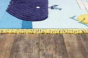 Novogratz Atticus ATC-2 Blue Rug
