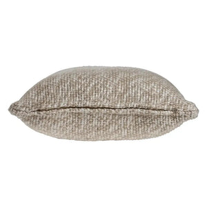 Oatmeal and Ivory Linen Woven LR07516 Throw Pillow