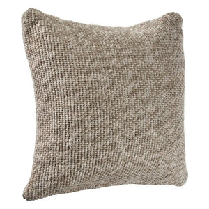 Oatmeal and Ivory Linen Woven LR07516 Throw Pillow