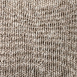 Oatmeal and Ivory Linen Woven LR07516 Throw Pillow