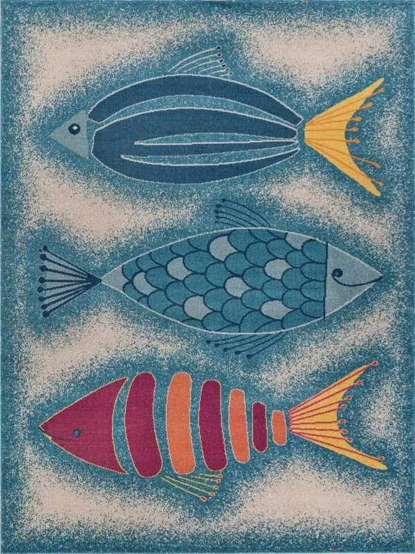 Oceania 81672BUC Blue/Cream Rug