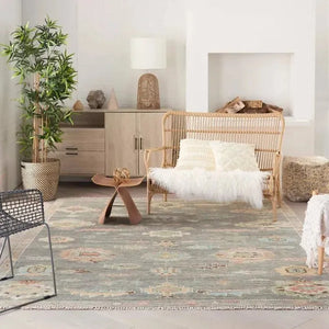 Odessa ODS02 Dark Grey/Multicolor Rug