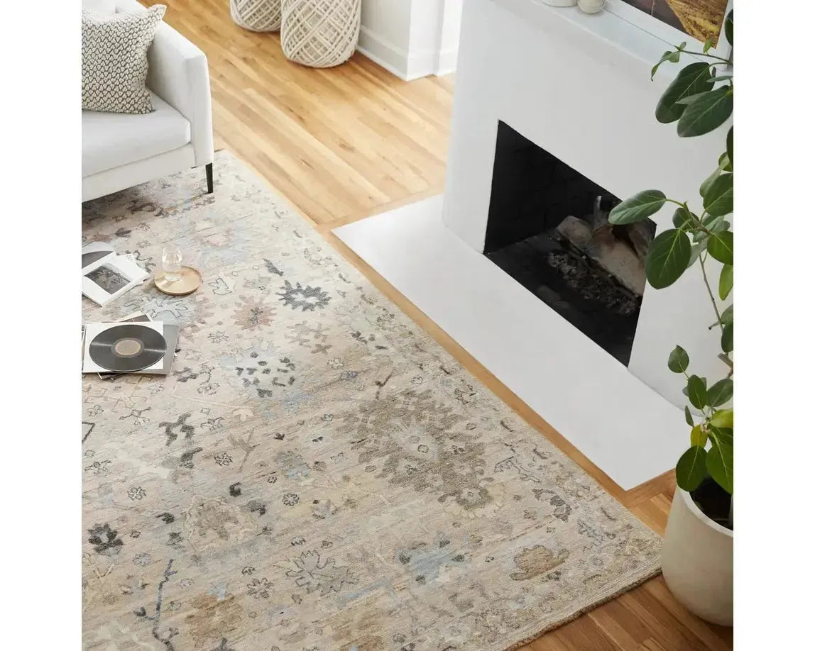 Orenda ORN04 Blue/Cream Rug