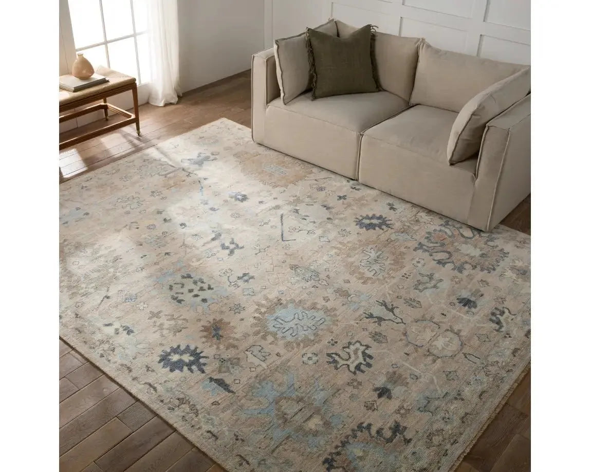 Orenda ORN04 Blue/Cream Rug