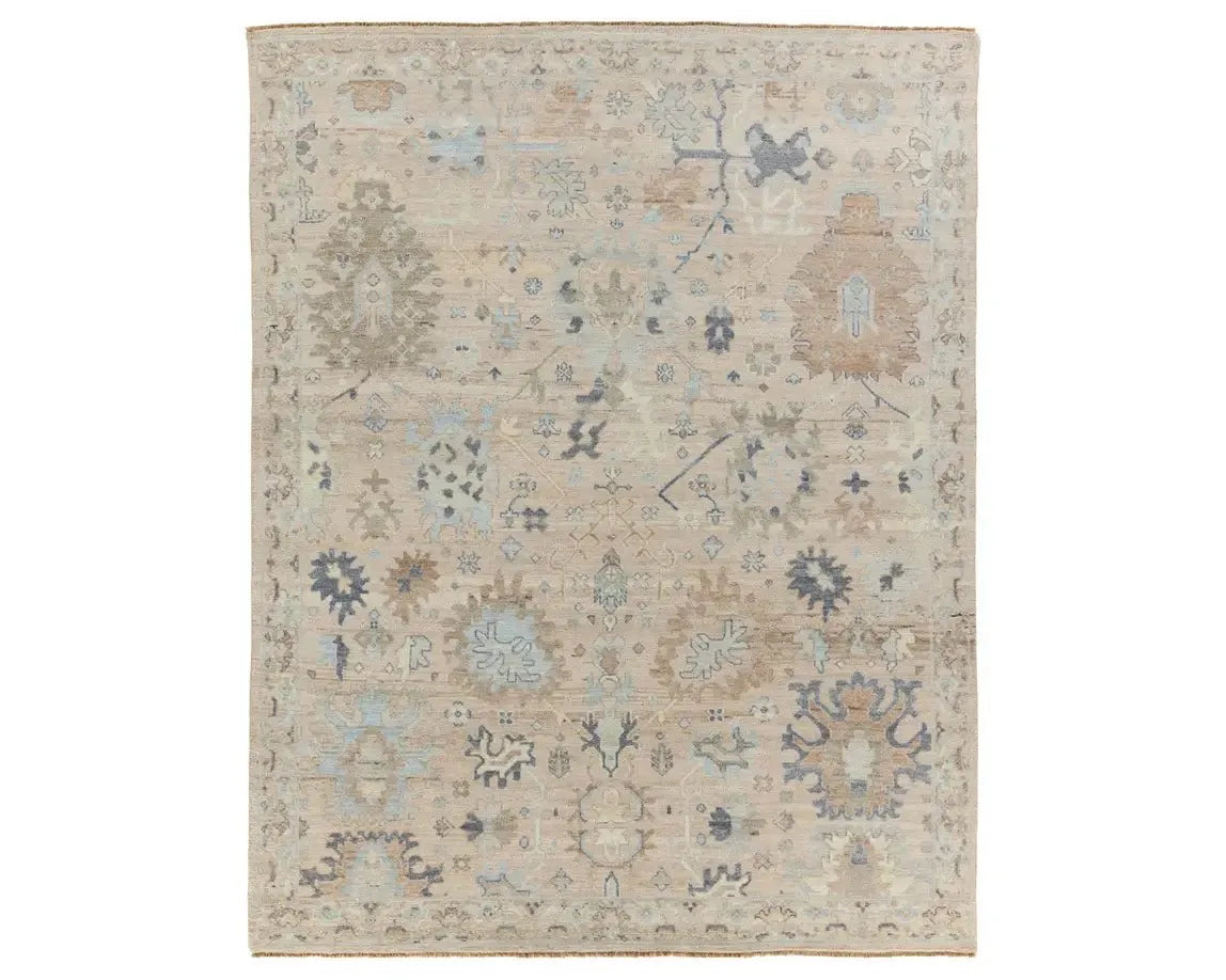 Orenda ORN04 Blue/Cream Rug