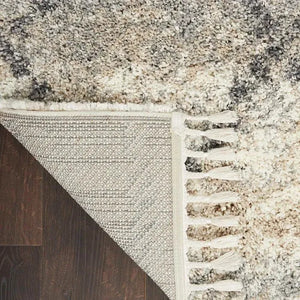 Oslo Shag OSL01 Ivory/Grey Rug