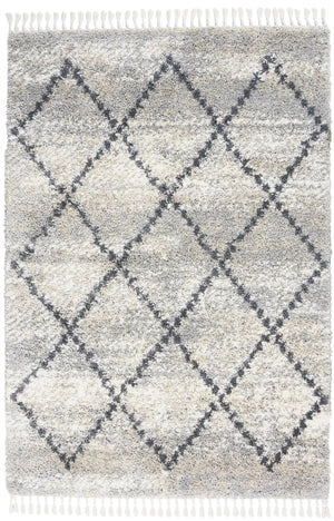 Oslo Shag OSL01 Silver Grey Rug