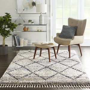 Oslo Shag OSL01 Silver Grey Rug