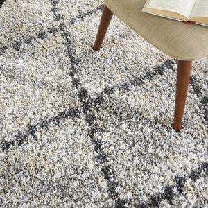 Oslo Shag OSL01 Silver Grey Rug