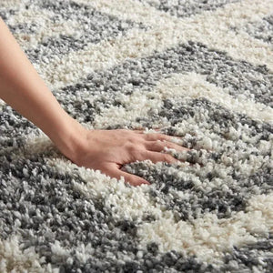 Oslo Shag OSL02 Grey/Ivory Rug
