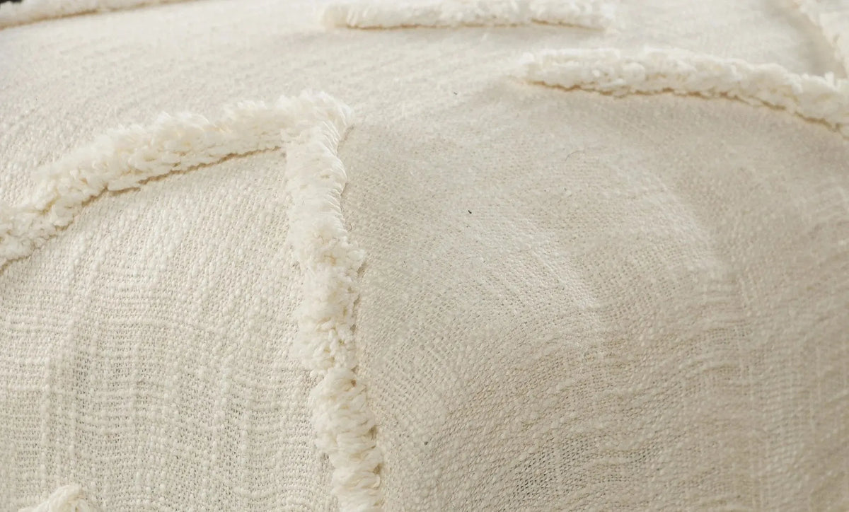 Overtufted Cream LR99018 Indoor Bench