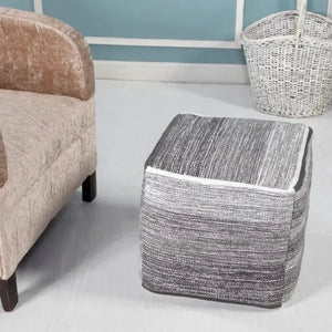 Pacifica 99714GRY Grey Pouf