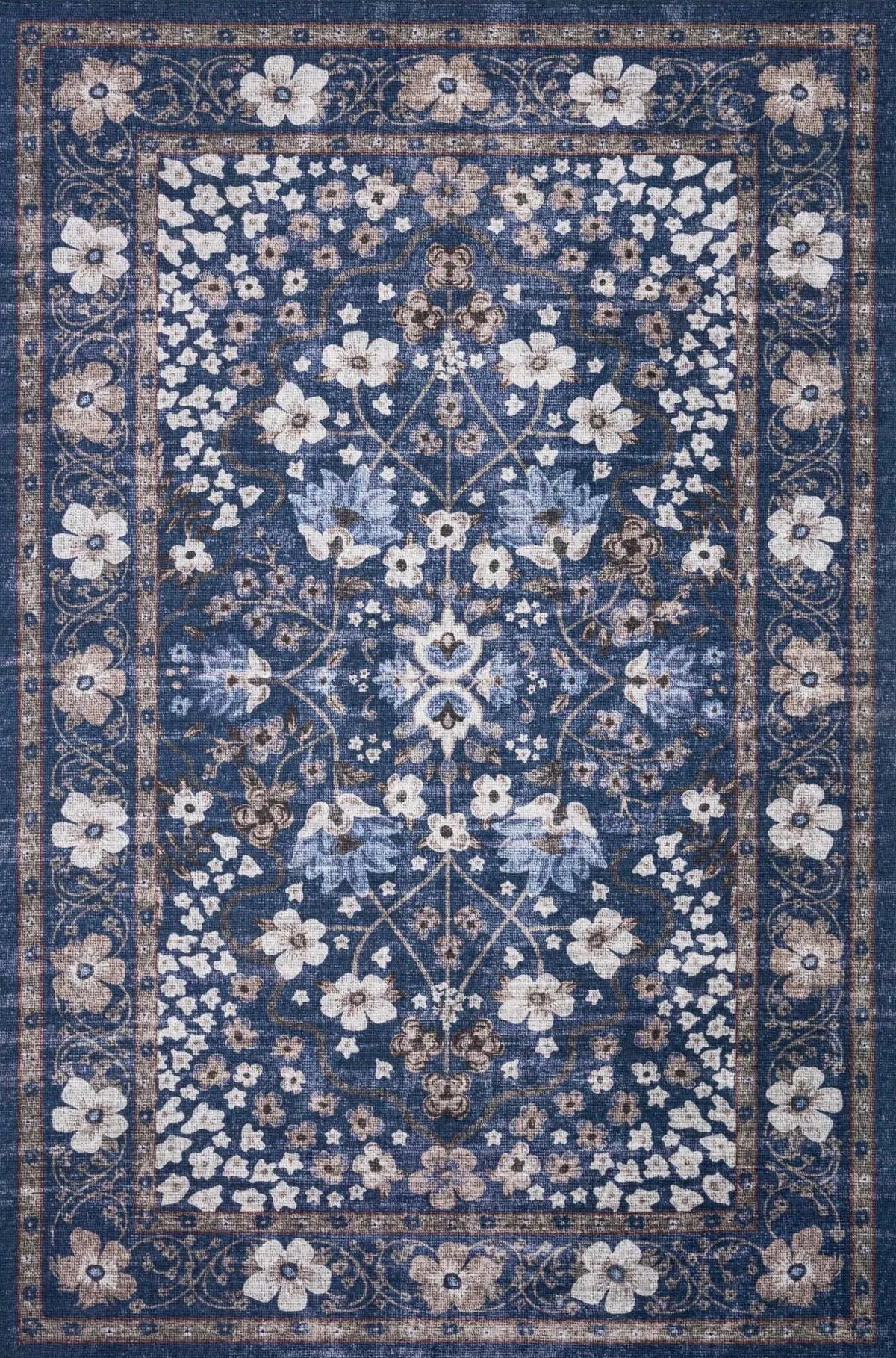 Palais by Rifle Paper Co PAL-02 Navy Rug