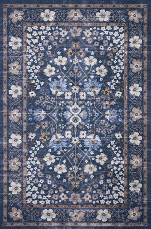 Palais by Rifle Paper Co PAL-02 Navy Rug