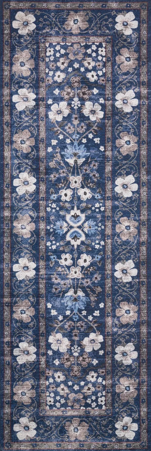 Palais by Rifle Paper Co PAL-02 Navy Rug