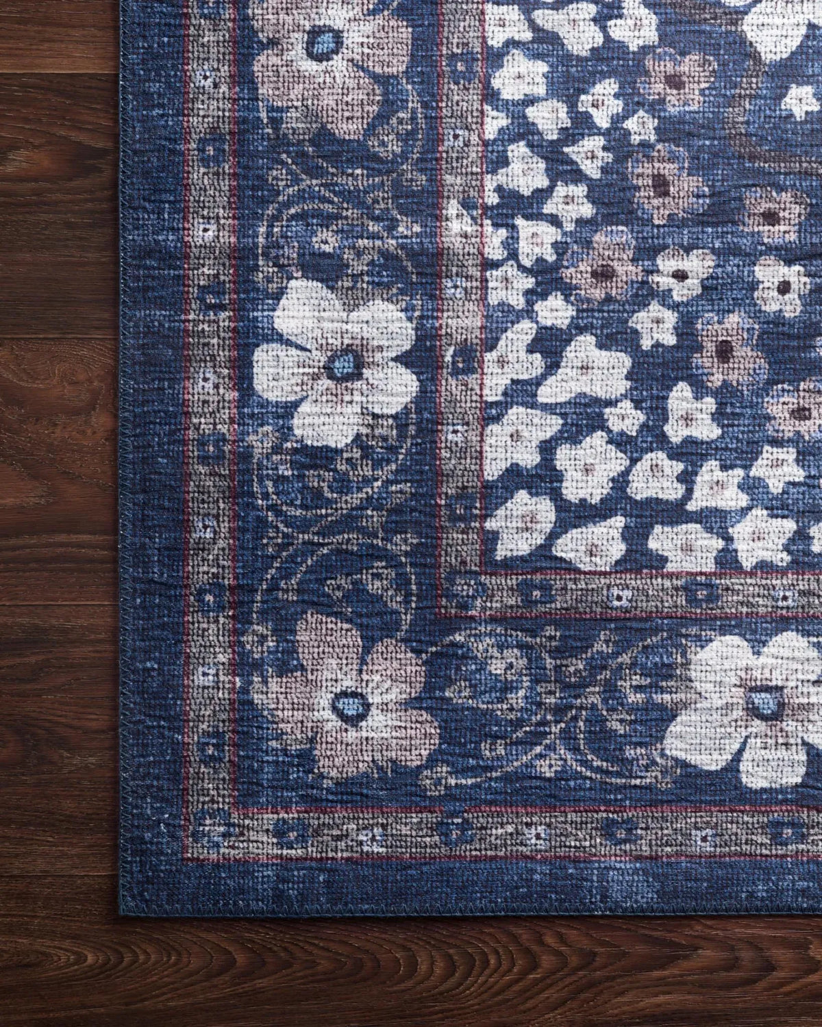 Palais by Rifle Paper Co PAL-02 Navy Rug