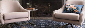 Palais by Rifle Paper Co PAL-02 Navy Rug