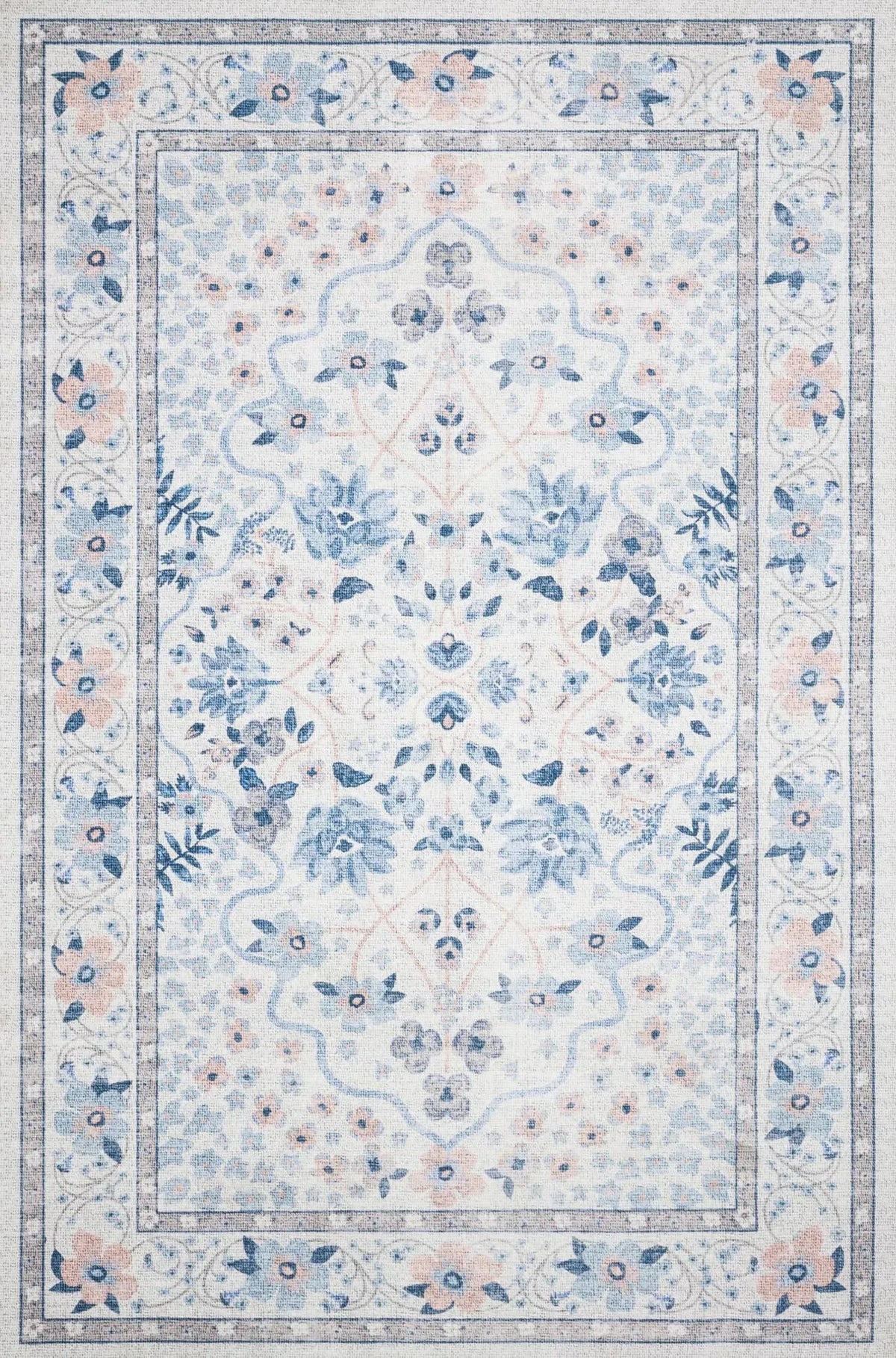 Palais by Rifle Paper Co PAL-02 Snow/Sky Rug