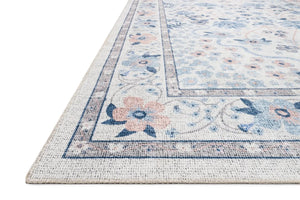 Palais by Rifle Paper Co PAL-02 Snow/Sky Rug