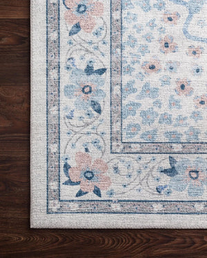 Palais by Rifle Paper Co PAL-02 Snow/Sky Rug