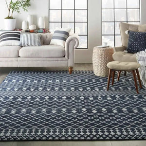 Palermo PMR03 Navy/Grey Rug