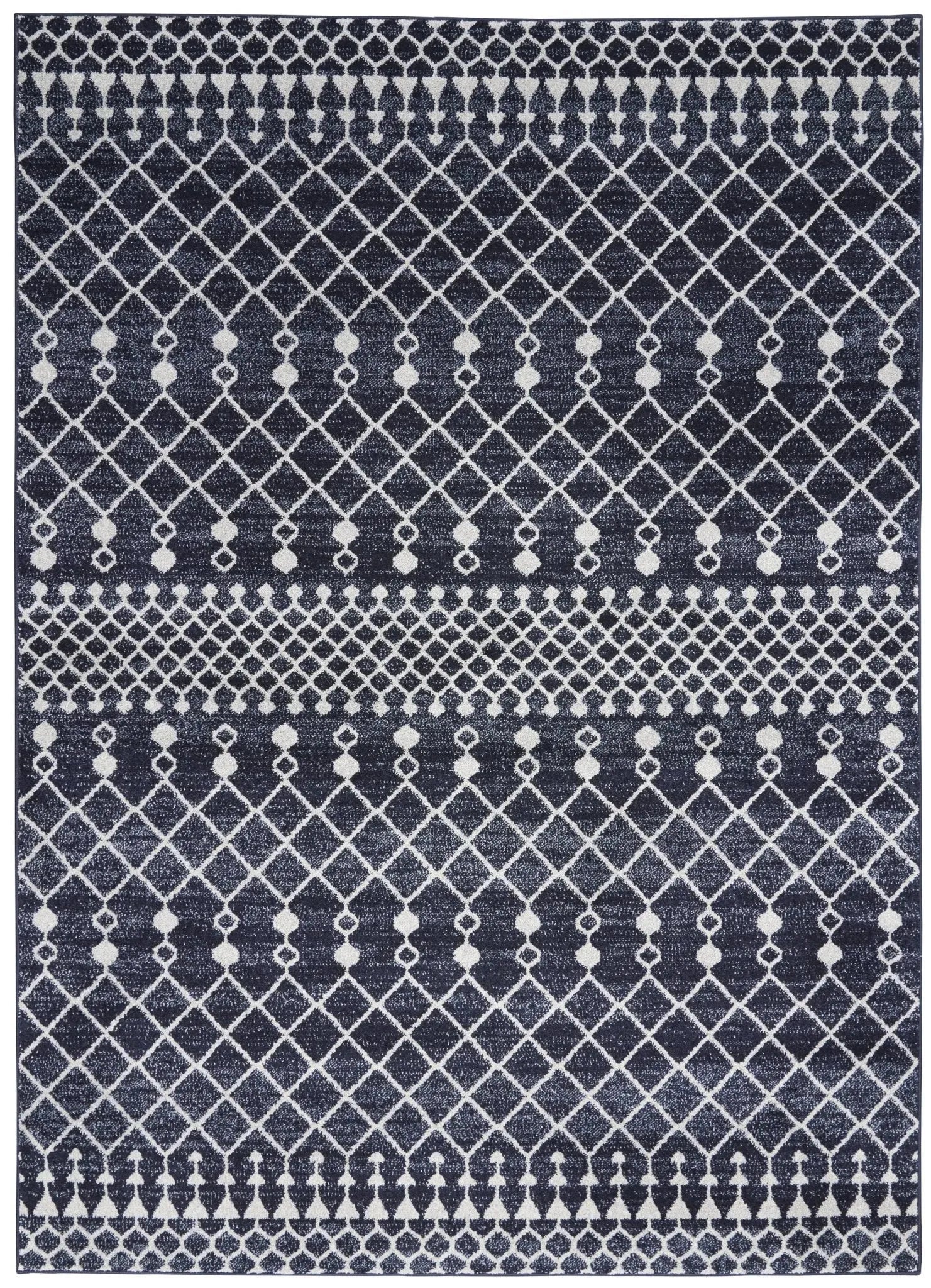 Palermo PMR03 Navy/Grey Rug