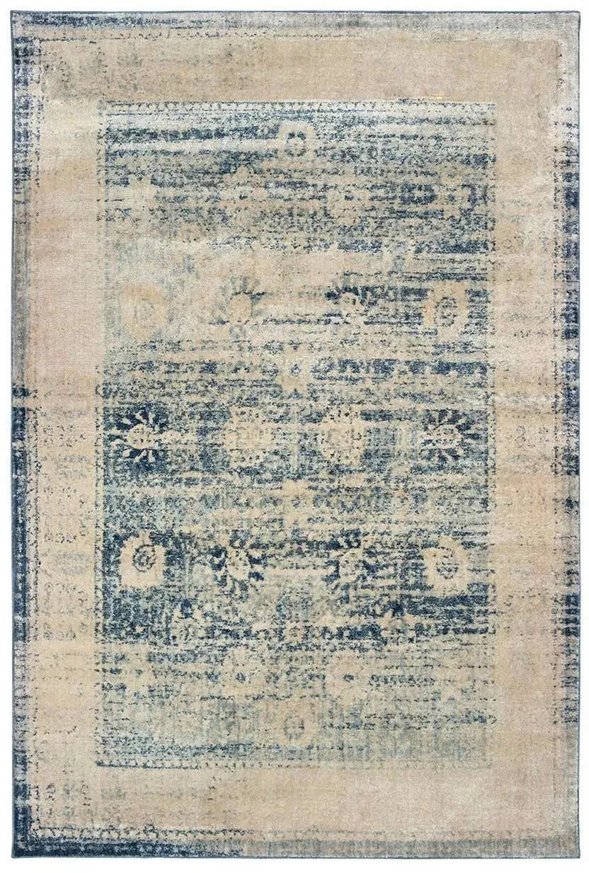Pandora 1444H Ivory Blue Rug