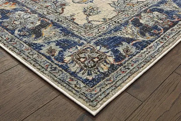 Pandora 1802E Ivory Blue Rug
