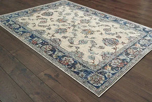 Pandora 1802E Ivory Blue Rug