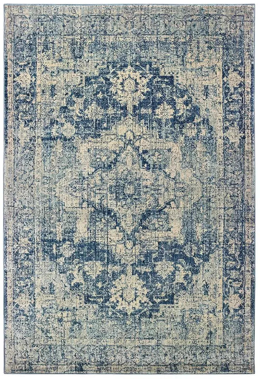 Pandora 70E Ivory Blue Rug