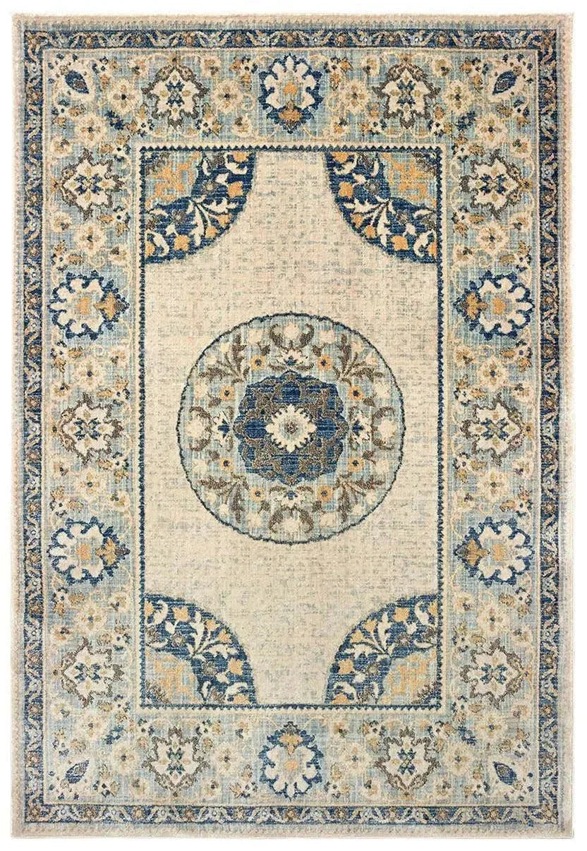 Pandora 8027W Ivory Blue Rug