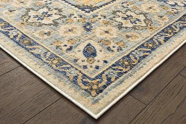 Pandora 8027W Ivory Blue Rug