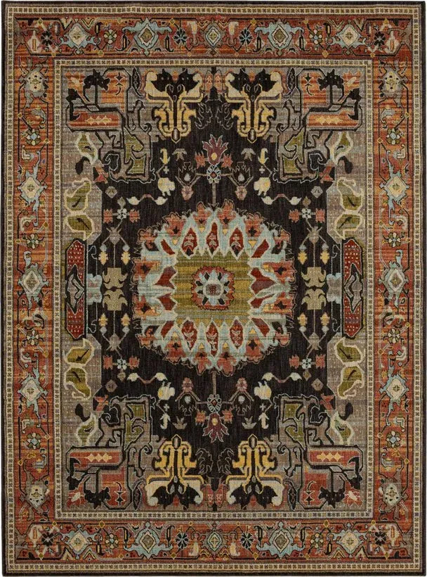 Pandora 92617 5691 Covetous Charcoal Rug