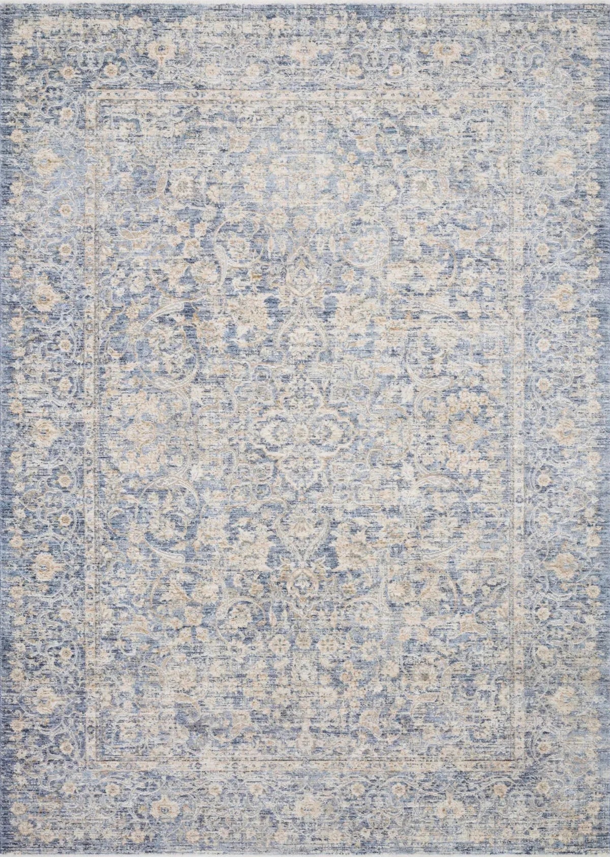Pandora PAN-01 Blue/Gold Rug