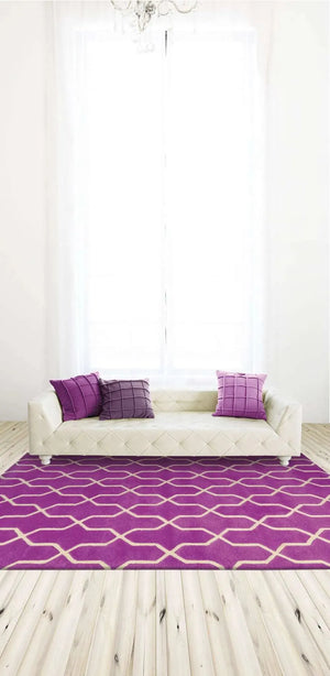 PANTONE UNIVERSE Optic 41101 Purple / Ivory Rug