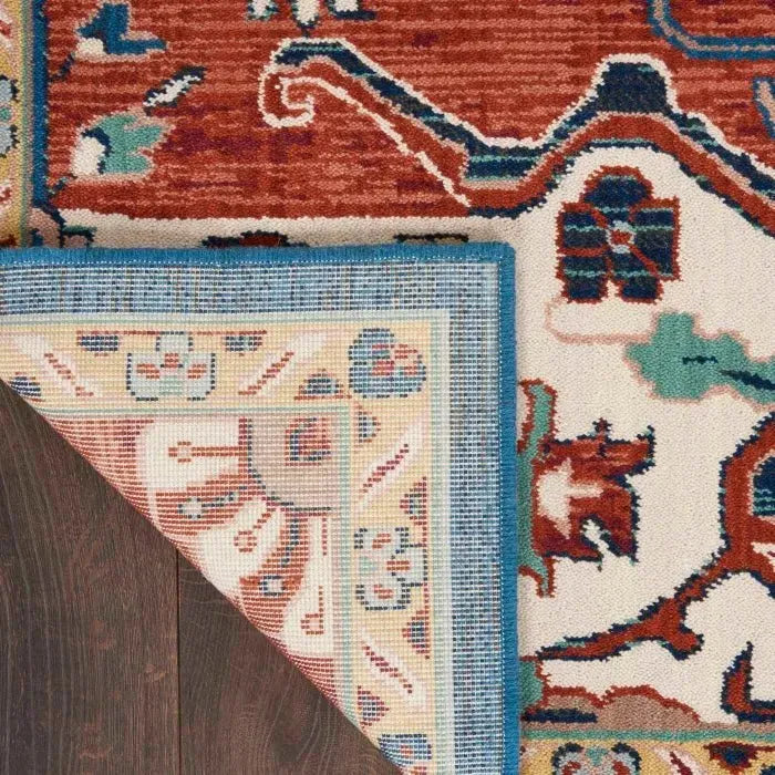 Parisa PSA01 Brick/Ivory Rug