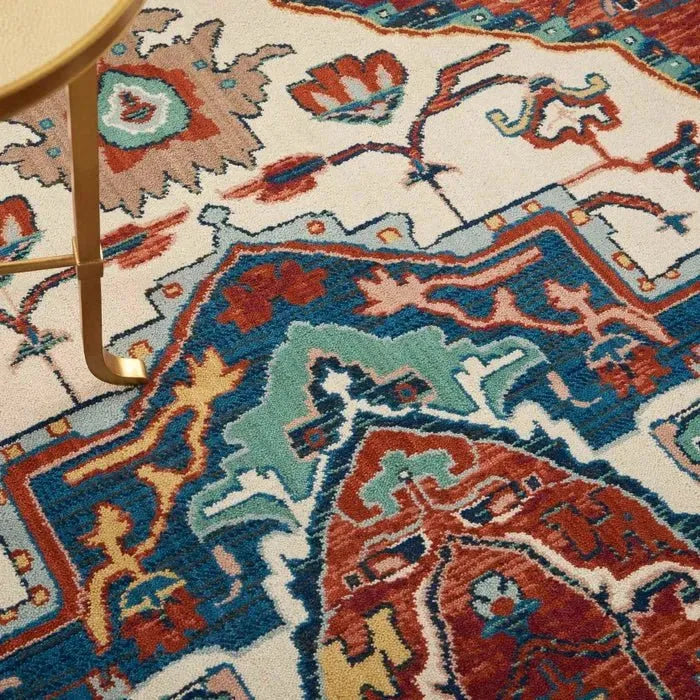 Parisa PSA01 Brick/Ivory Rug