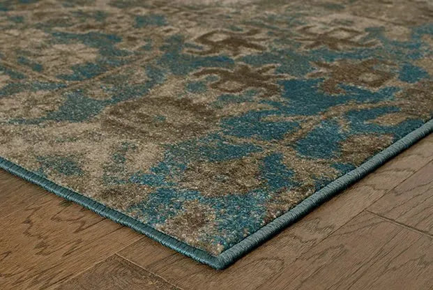 Pasha 8020L Beige/ Blue Rug