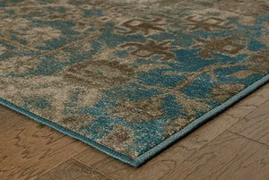 Pasha 8020L Beige/ Blue Rug
