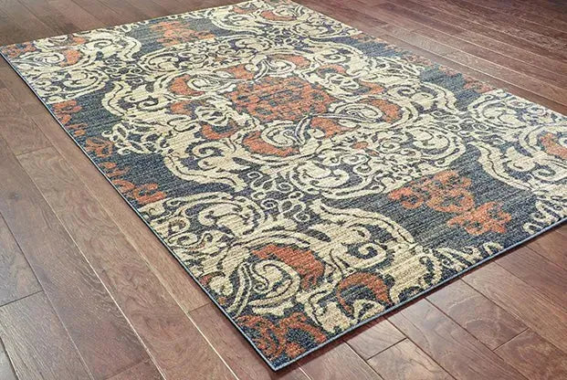 Pasha 8022k Blue/ Rust Rug