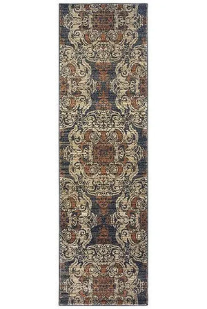 Pasha 8022K Blue/ Rust Rug