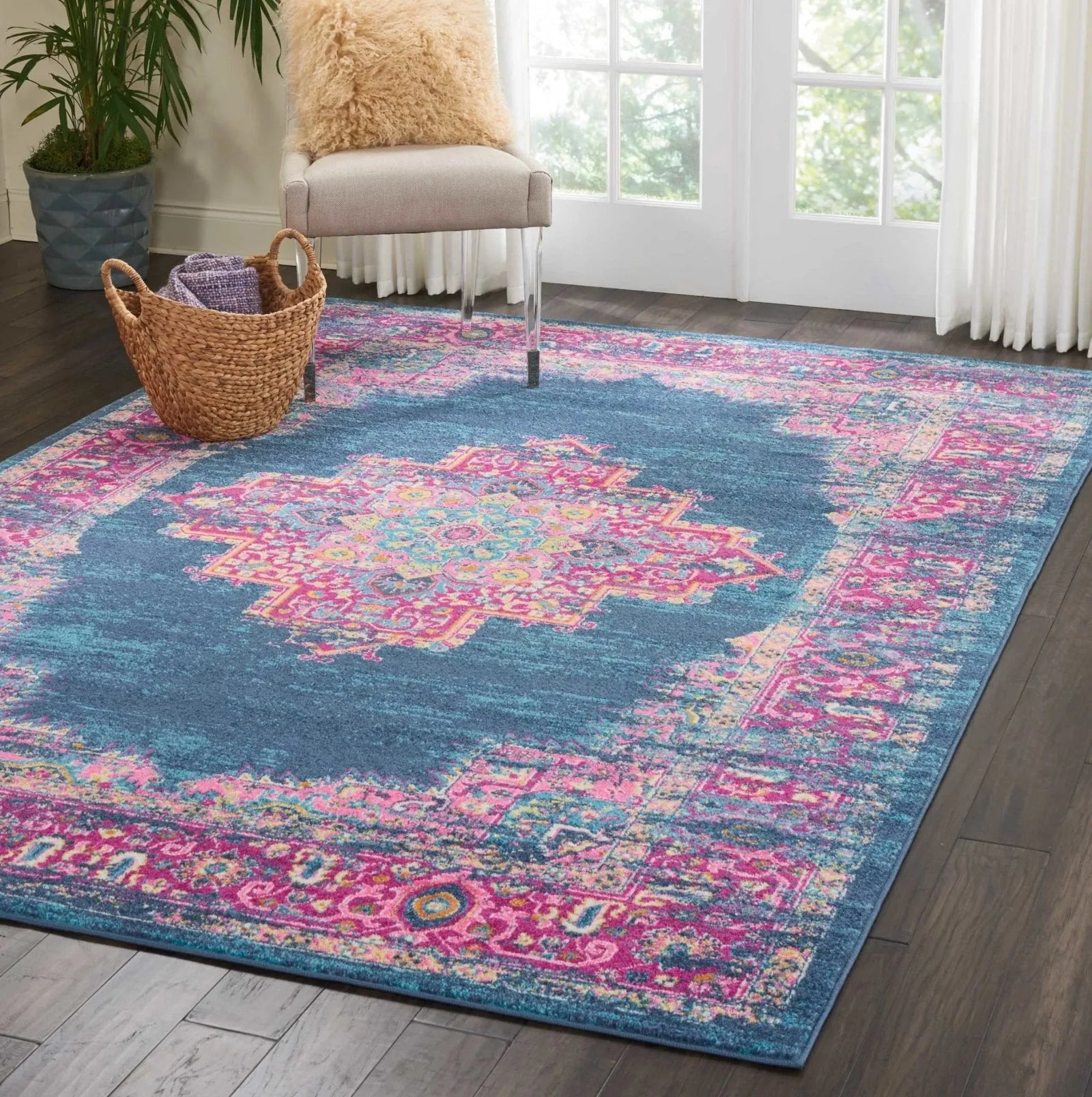 Passion Psn03 Blue Rug