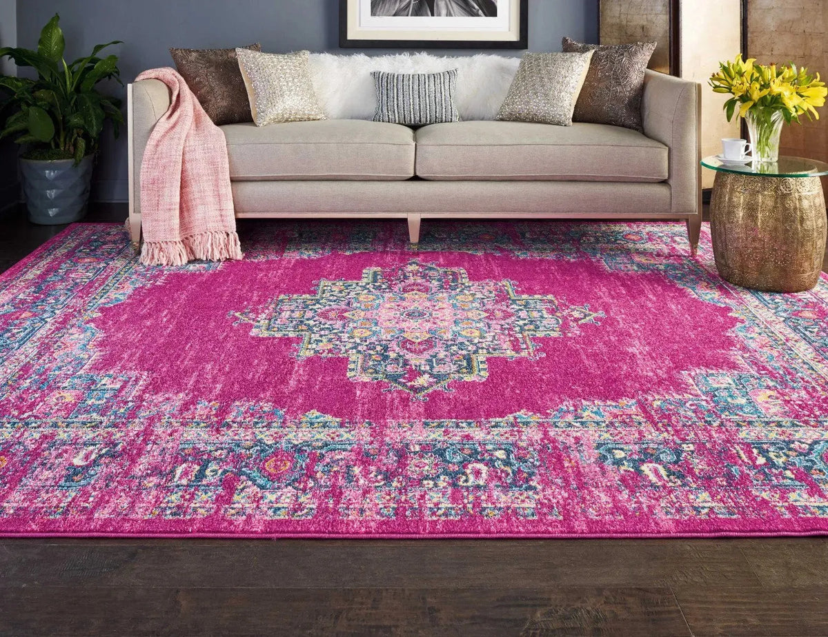 Passion Psn03 Fuchsia Rug