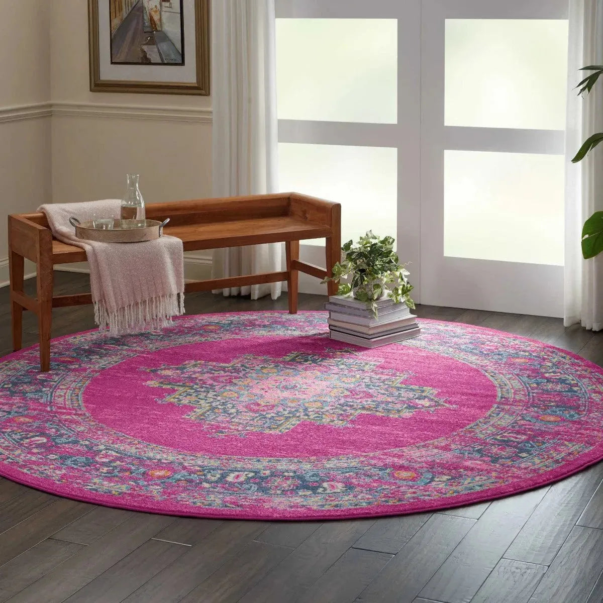 Passion Psn03 Fuchsia Rug
